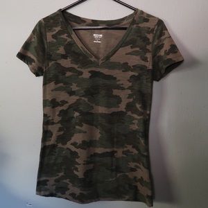 Camo V-Neck TShirt